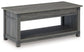 Freedan - Rect Lift Top Cocktail Table - Grayish Brown