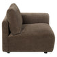 Theodore - Modular Right Facing Arm Chair - Brown Chenille