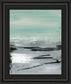 Beach Il By Heather Mcalpine - Framed Print Wall Art - Light Blue