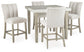 Larawyn - 5 Pc. - Counter Height Dining Table And 4 Barstools - Bisque