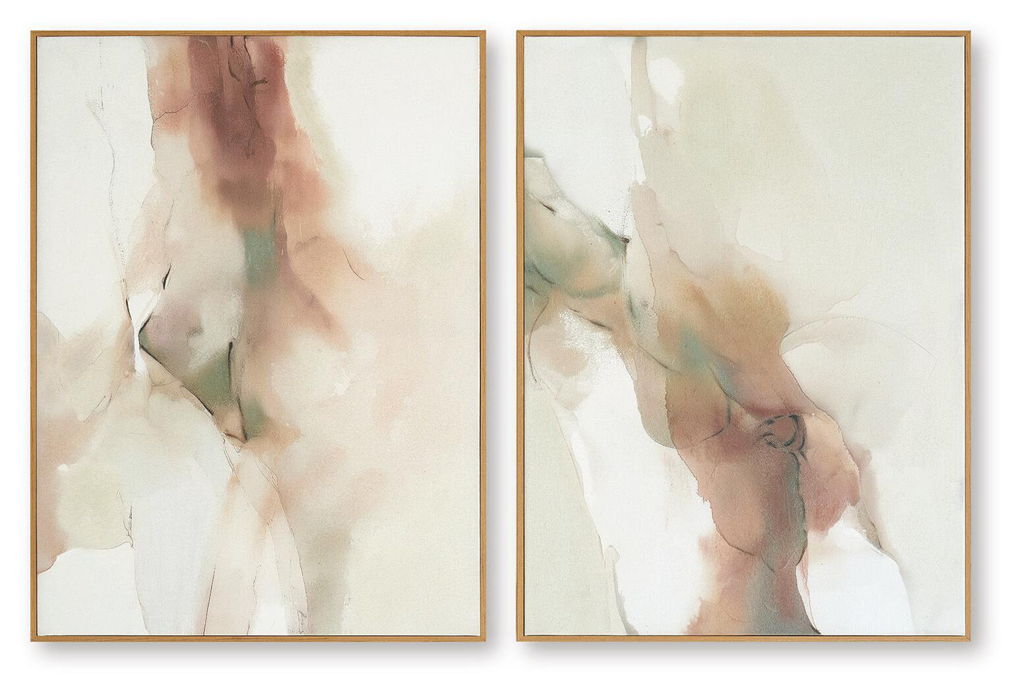 Brettwarth - Wall Art Set (Set of 2) - Green / Blue / Yellow