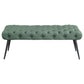 Ella - Upholstered Tufted Bench Metal Legs