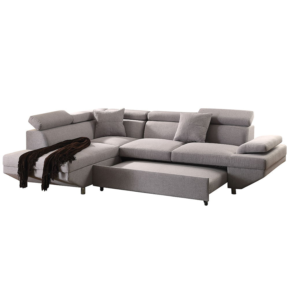 Jemima - Sectional Sofa - Gray Fabric