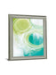 Verdant Orbit - 28" x 34" Framed Wall Art - Light Blue