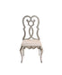 Esteban - Side Chair Set of 2) - Ivory Velvet & Antique Champagne