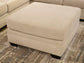 Mandi Point - Oversized Accent Ottoman - Marble