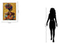 Radiant Mosaic Silhouette - 40" x 30" Framed Wall Art - Orange