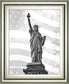 Liberty Flag By Roffman, R. - Framed Print Wall Art - Gray