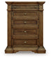 Frantanna - Five Drawer Chest - Brown