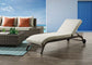 Salena - 13" Patio Sun Lounge - Beige Fabric & Gray