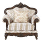 Nayla - Chair With Pillow - Pattern Fabric & Cherry