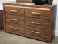 Janfyn - Six Drawer Dresser - Brown