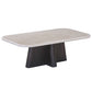 Jacory - Coffee Table With Bottocino Marble Top - Espresso
