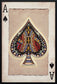 Royal Card II Hand-Embellished LED Canvas In Frame - Black / Beige