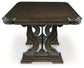 Maylee - 11 Pc. - Dining Extension Table, 4 Side Chairs, 2 Arm Chairs, Storage Bench, Buffet And Hutch - Dark Brown