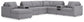 Modmax - U-Shaped Sectional - Granite