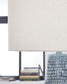 Schylarmont - Metal Table Lamp - Antique Gray / White