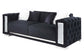Trislar - Sofa With 4 Pillows Same 52525) - Black Velvet
