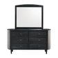 Skyline - Dresser & Mirror - Black / Gray