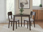 Shorbyn - 3 Pc. - Dining Table And 2 Chairs - Merlot