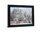 Silent Frosted Grove - 28" x 34" Framed Wall Art - Dark Gray