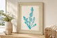22x26 Aquamarine Seaweed VI By Vision Studio - Light Blue