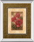 Daphne's Poppies By Vivian Flasch - Mirror Framed Print Wall Art - Light Brown