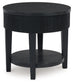 Marstream - Round End Table - Black