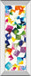 Colorful Cubes Il By Wild Apple Portfolio - Mirror Framed Print Wall Art - Blue