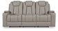 Elevate Edges - Reclining Sofa With Drop Down Table - Coin