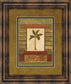 Classic Palm Il By Rebecca Burton - Framed Print Wall Art - Light Brown