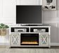 Noralie - 32" TV Stand With Fireplace - Mirrored & Faux Diamonds