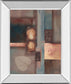 Fall I With Leaf By Laurie Fields - Mirror Framed Print Wall Art - Light Brown