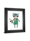 Neighborhood Pals II By Farida Zaman - Framed Print Wall Art - White