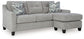 Keenelynn - Sofa Chaise - Nickel