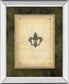 Fleur Di Lies I By Alexey Paviuts - Mirror Framed Print Wall Art - Beige
