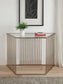 Oaklie - Sofa Table - Clear Glass & Champagne