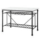 Mera - Kitchen Island - White Marble Top & Gray