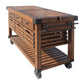 Kaif - Kitchen Cart - Distressed Chestnut
