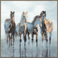 "Equine Grace I" Hand-Painted Canvas In Frame - Earthy Tones