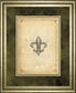Fleur Di Lies II By Alexey Paviuts Double Matted - Framed Print Wall Art - Beige