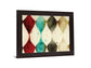 Vivid Hourglass - 28" x 34" Framed Wall Art - Beige