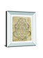 Letter Crest I Vintage V2 By Wild Apple Portfolio - Mirror Framed Print Wall Art - Beige