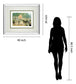 Balloon Seller By Alan Maley - Mirror Framed Print Wall Art - Green
