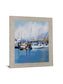 Harbor Reflections - 28" x 34" Framed Wall Art - Blue