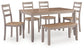 Harperfeld - Dining Room Table Set (Set of 6) - Natural / Gray
