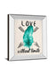 Teal Fearless Limits Il By Patricia Pinto - Mirror Framed Print Wall Art - Green