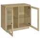 Tilbury - 2-Door Glass Front Accent Display Cabinet - Light Oak