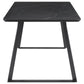 Smith - 7-Piece Rectangular Dining Set With Ceramic Table Top - Black And Gunmetal