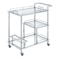 Splinter - Serving Cart - Clear Glass & Chrome